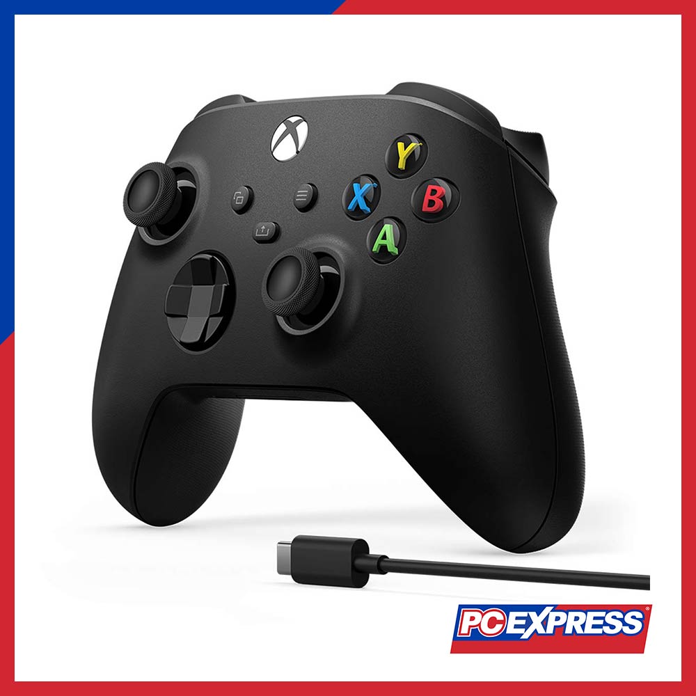 Xbox Wireless Controller + USBC Cable (Carbon Black) PC Express