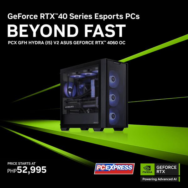 PCX GFH HYDRA i5 V2 - TEAMGROUP GeForce RTX™ 4060 Dual OC Gaming Desktop - Powered By ASUS