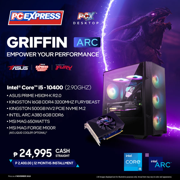 PCX GFH GRIFFIN (ARC) Intel® Core™ i5 Desktop - Powered By ASUS