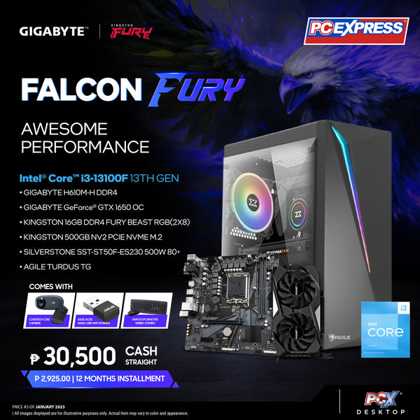 PCX GFH FALCON FURY GeForce® GTX 1650 OC Gaming Desktop