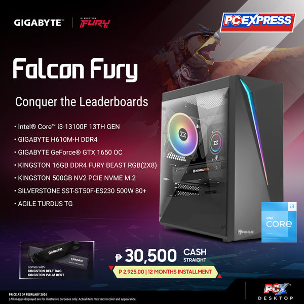 PCX GFH FALCON FURY GeForce® GTX 1650 OC Gaming Desktop