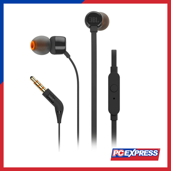 JBL Tune 110 In-Ear Headphones - Black