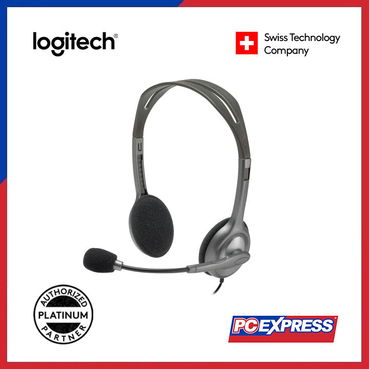 LOGITECH H110 Dual Plug Stereo Headset - PC Express