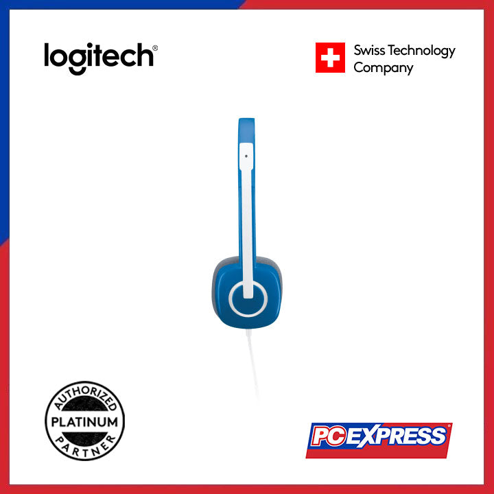 LOGITECH H150 W/ Mic Stereo Headset (Sky Blue) - PC Express