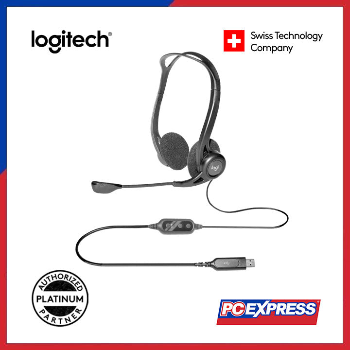 LOGITECH H370 USB Headset with Noise-Canceling Microphone - PC Express