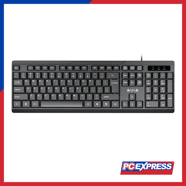 AULA AK205 USB Full-Sized Wired Keyboard - Black