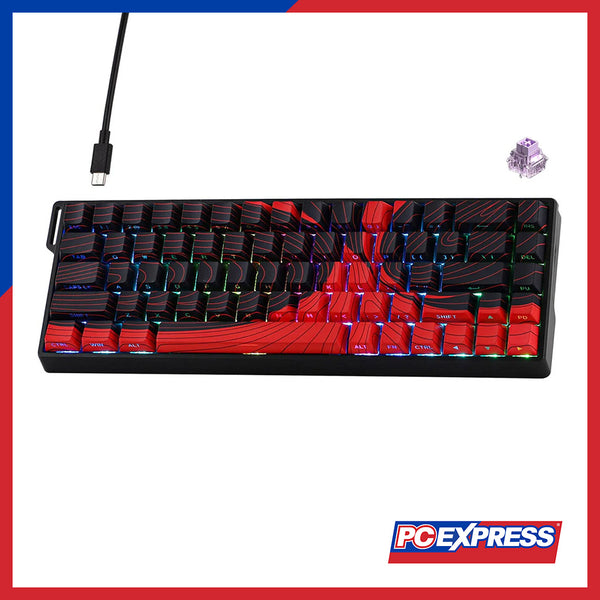 AULA WIN 68 HE Max Wired Magnetic Switch Gaming Keyboard - Black/Red