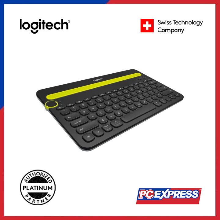 LOGITECH K480 Multi-Device Bluetooth Wireless Keyboard (Black) - PC Express
