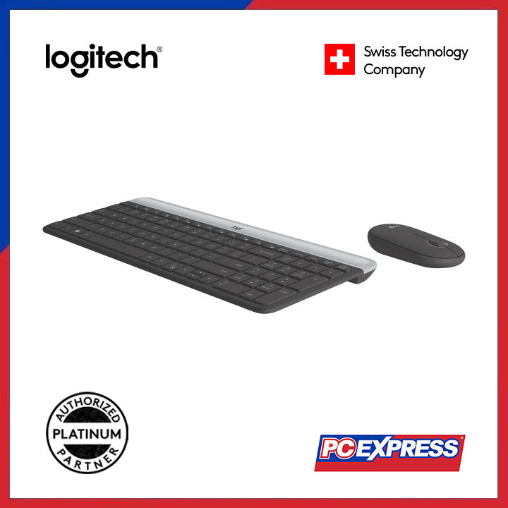 LOGITECH MK470 Slim Wireless Keyboard and Mouse Combo (Graphite) - PC Express