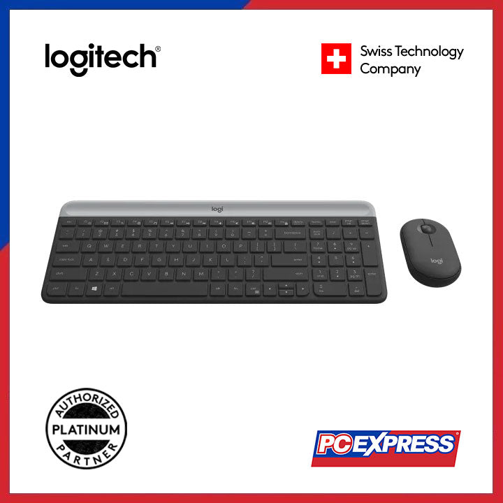 LOGITECH MK470 Slim Wireless Keyboard and Mouse Combo (Graphite) - PC Express