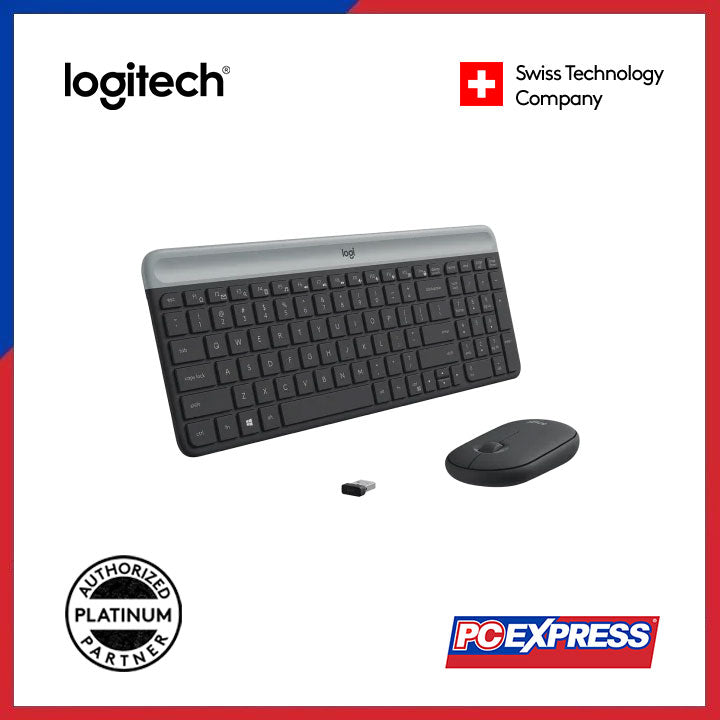 LOGITECH MK470 Slim Wireless Keyboard and Mouse Combo (Graphite) - PC Express