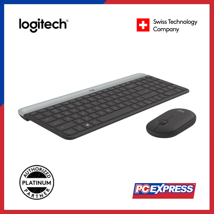 LOGITECH MK470 Slim Wireless Keyboard and Mouse Combo (Graphite) - PC Express