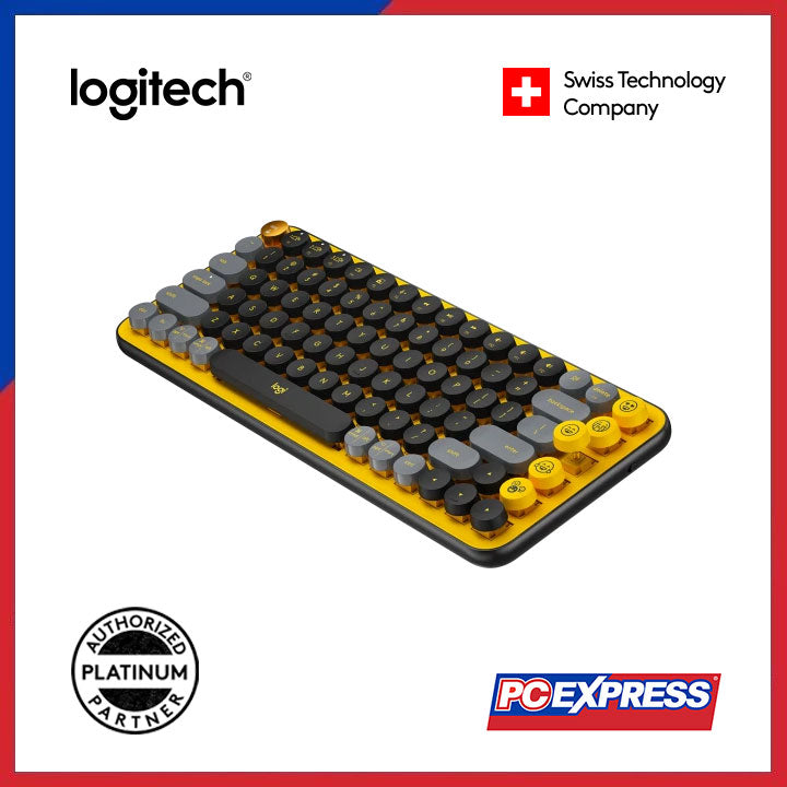 LOGITECH POP Keys Wireless Mechanical Keyboard (Blast) - PC Express