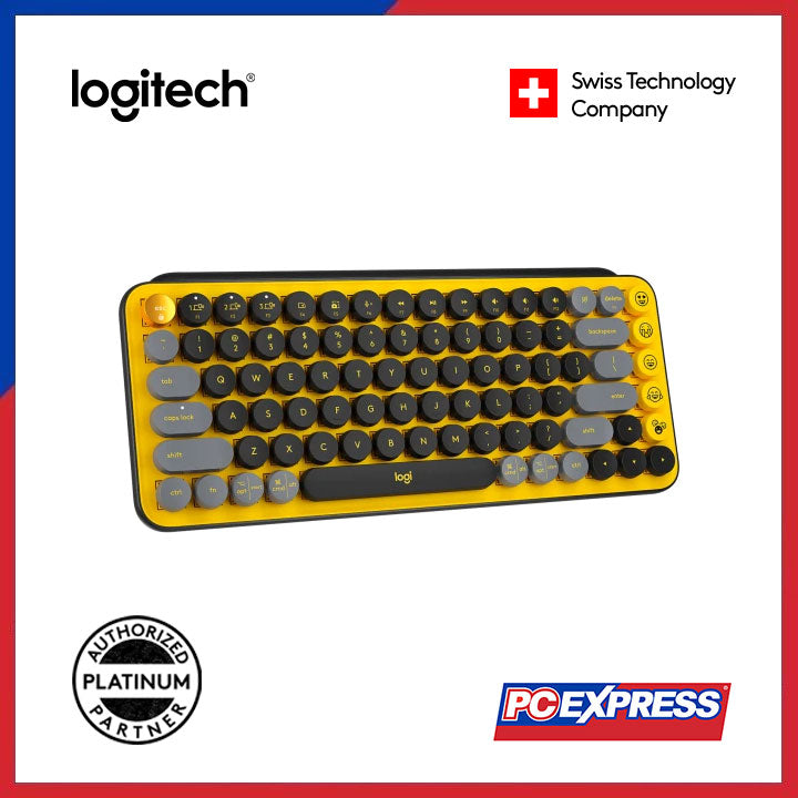 LOGITECH POP Keys Wireless Mechanical Keyboard (Blast) - PC Express