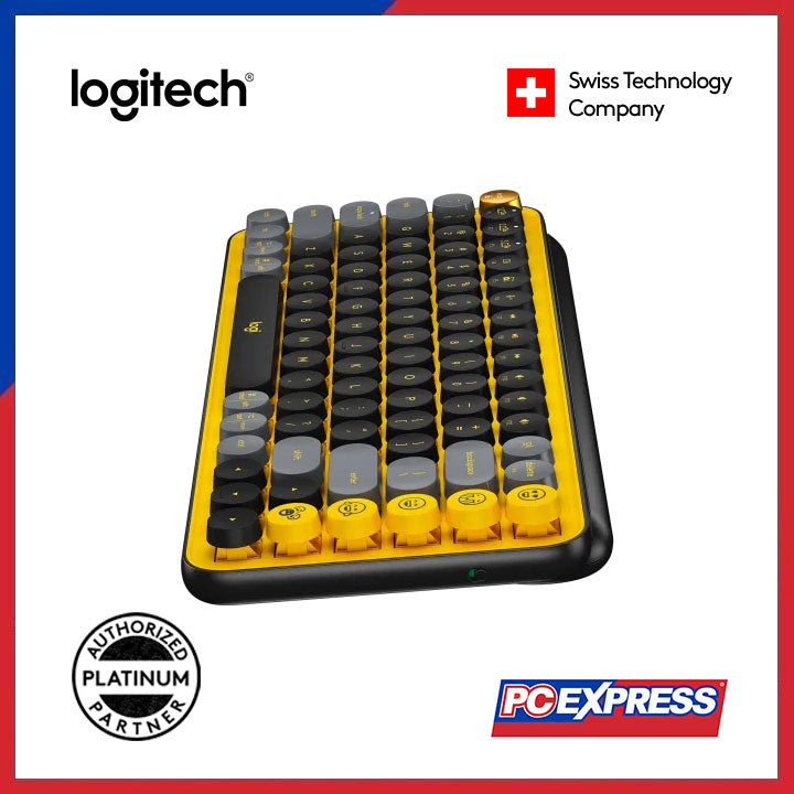 LOGITECH POP Keys Wireless Mechanical Keyboard (Blast) - PC Express