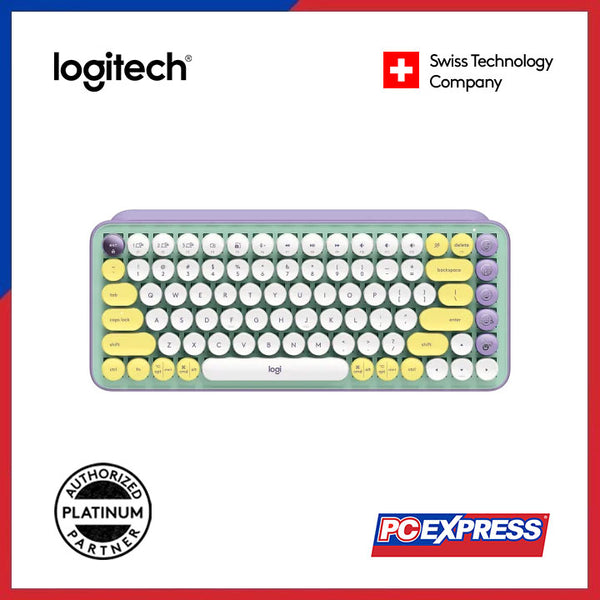 LOGITECH POP Keys Wireless Mechanical Keyboard (Daydream) - PC Express
