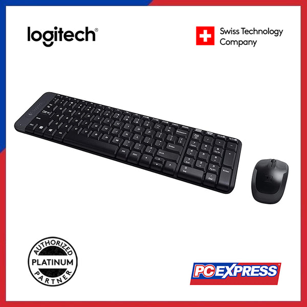 LOGITECH MK215 (920-007444) Wireless (Keyboard+Mouse) Combo - Black (PCX Exclusive)