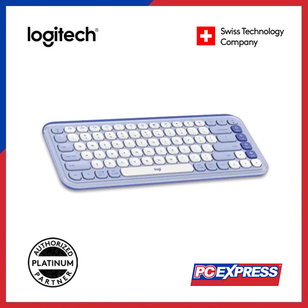 LOGITECH Pop Icon Keys (920-013086) Wireless Keyboard - Lilac and Off-White