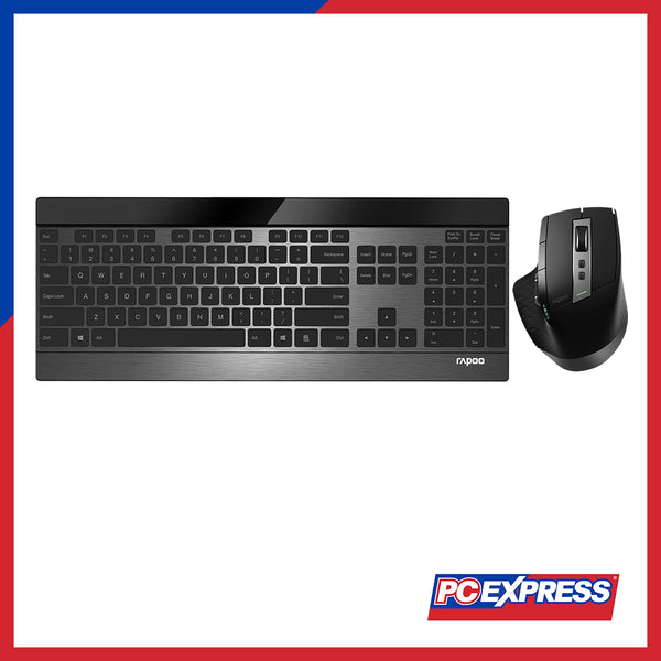 RAPOO 9900M Multi-Mode Wireless Ultra-Slim (Keyboard + Mouse) Combo - Black