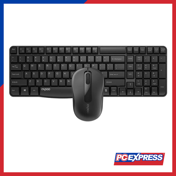 RAPOO X1800S Wireless Keyboard & Mouse Combo - Black