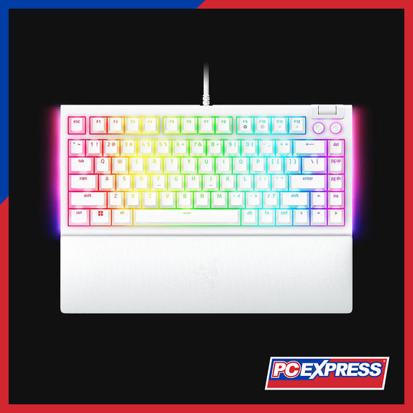 RAZER BlackWidow V4 75% White RGB Hot-swappable Mechanical Gaming Keyboard