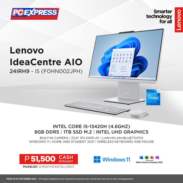 LENOVO IdeaCentre All-in-One 24IRH9 (F0HN002JPH) Intel® Core™ i5 Desktop Package