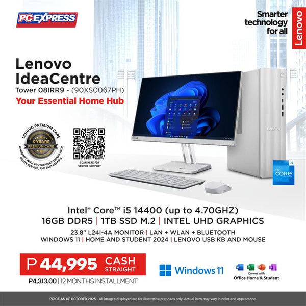 LENOVO IdeaCentre Tower 08iRR9 - (90XS0067PH) Desktop
