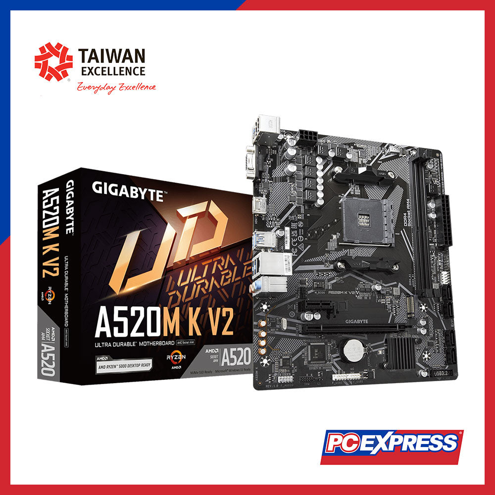 GIGABYTE A520M-K V2 micro-ATX Motherboard – PC Express