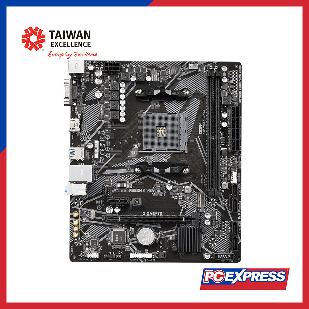 GIGABYTE A520M-K V2 micro-ATX Motherboard – PC Express