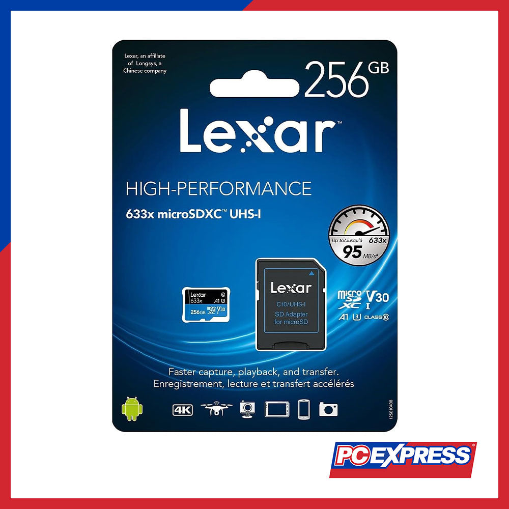LEXAR Micro-SD 256GB LX-633A Flash Memory – PC Express