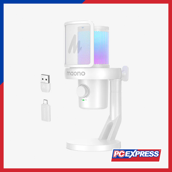 MAONO DM40 USB/Wireless Gaming Desktop Microphone - White