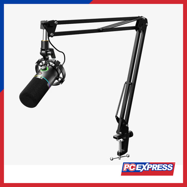 MAONO PD200XS USB/XLR Dynamic Microphone Set with Boom Arm (Black)