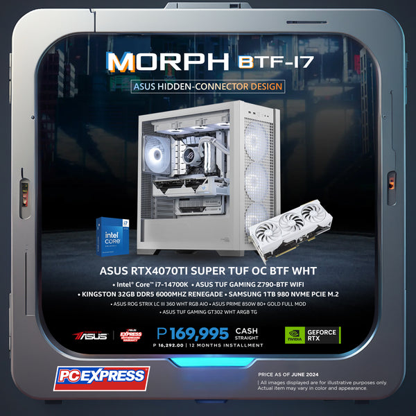 PCX MORPH BTF (I7) GeForce RTX™ 4070 Ti SUPER TUF OC Desktop