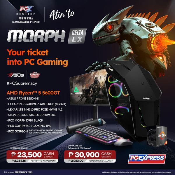 PCX GFH MORPH (DELTA LX) AMD Ryzen™ 5 Desktop - Powered By ASUS