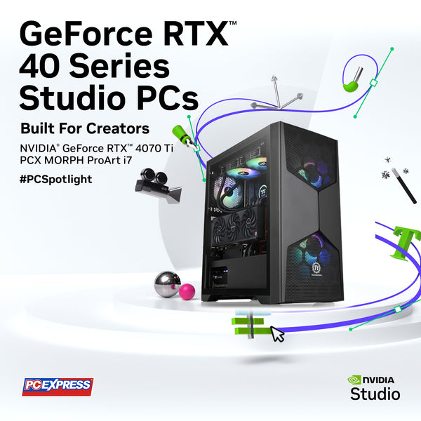 MORPH Studio ProArt i7 GeForce RTX™ 4070 Ti Desktop Package - Powered By ASUS - PC Express