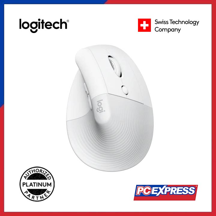 LOGITECH LIFT VERTICAL ERGON Wireless Mouse (Off White) - PC Express