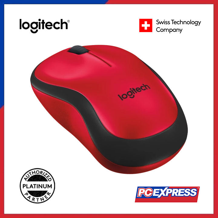 LOGITECH M221 Silent Wireless Mouse (Red) - PC Express
