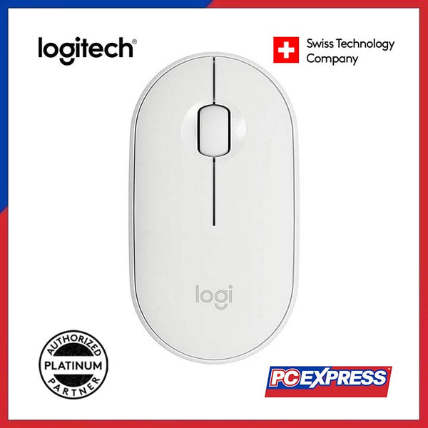 LOGITECH M350 Pebble Wireless Mouse (Off White)