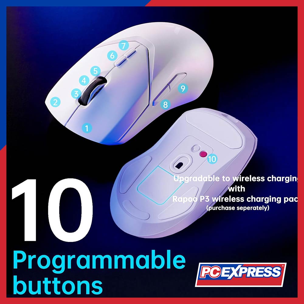 Rapoo App RAPOO VT9 PRO Wireless Gaming Mouse (White) – PC Express