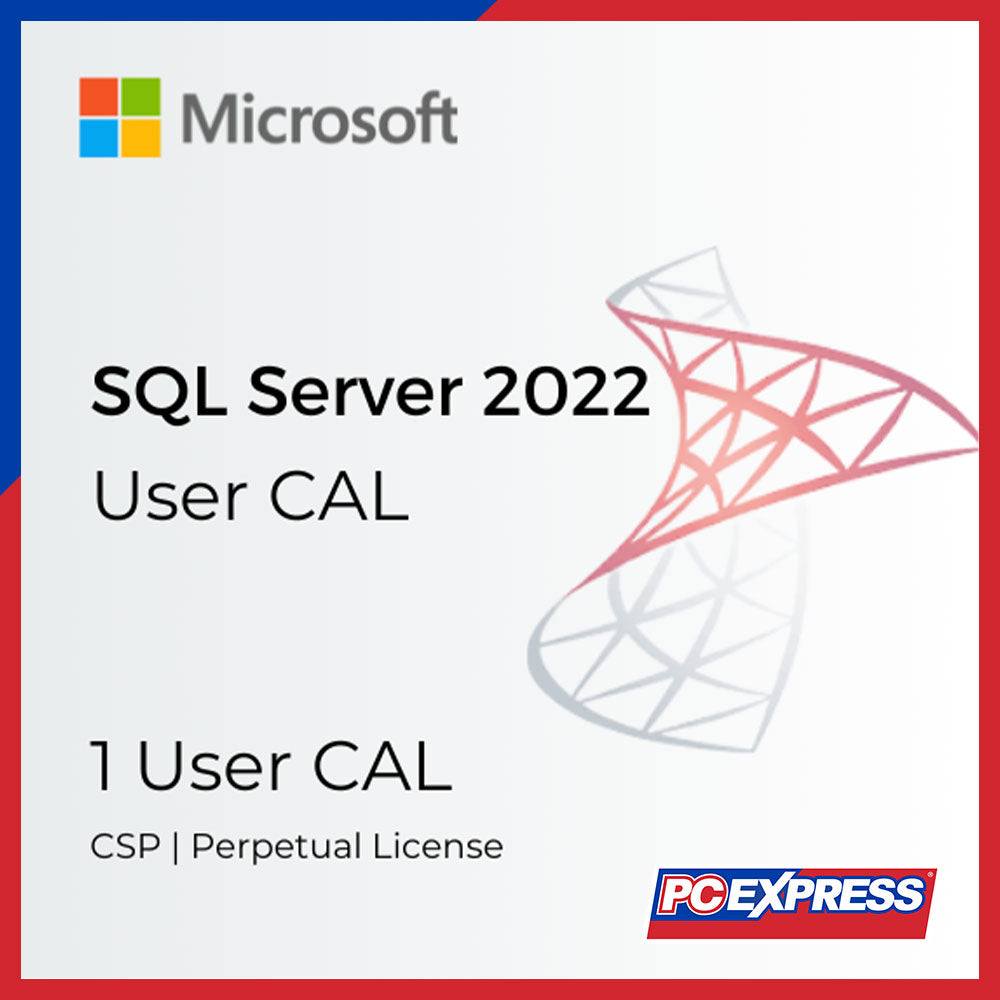 MICROSOFT SQL Server 2022 - 1 User CAL (DG7GMGF0MF3T_U) – PC Express