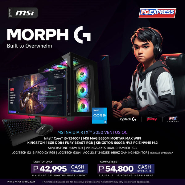 MORPH G GeForce RTX™ 3050 Intel® Core™ i5 Desktop Package