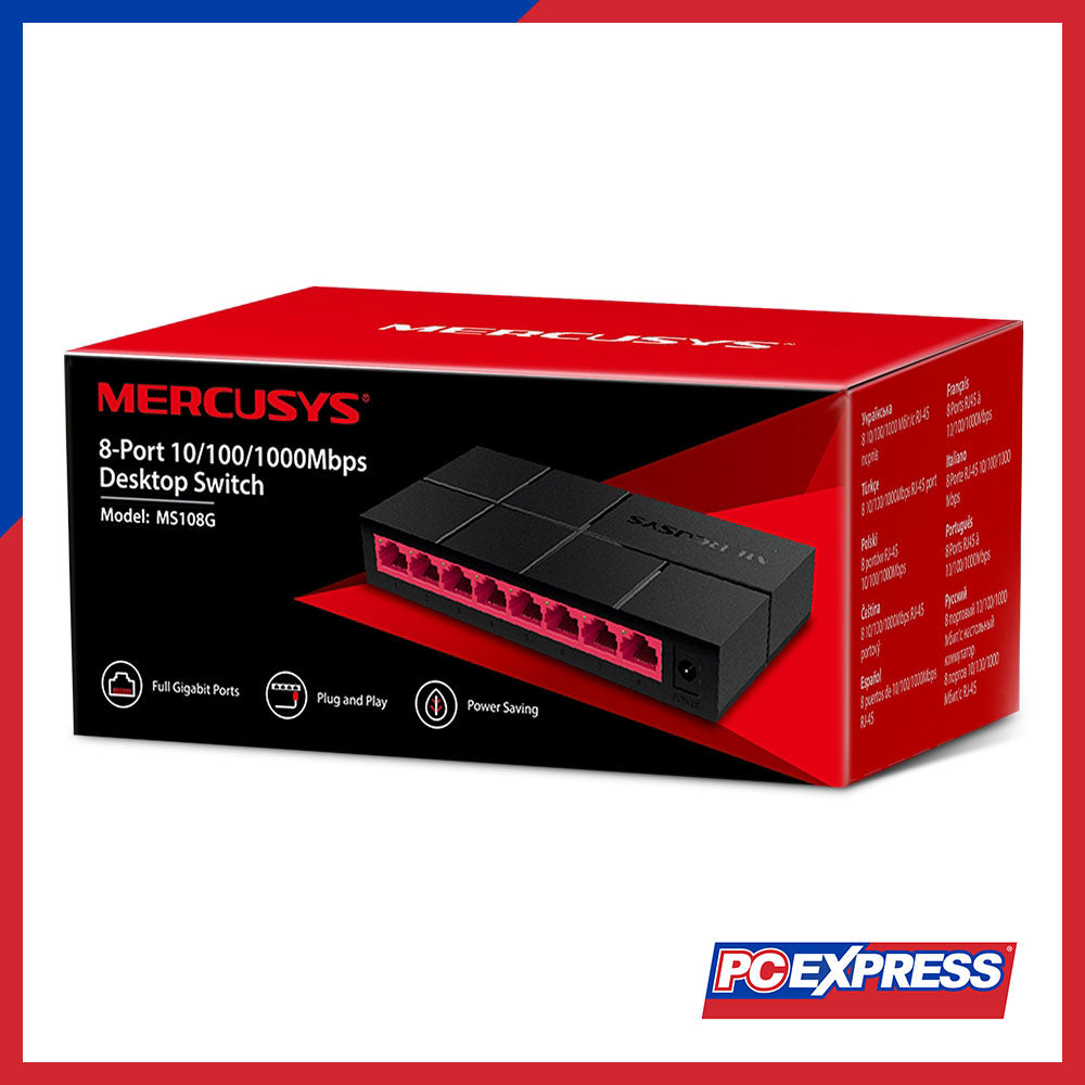 MERCUSYS MS108G 8-Port Gigabit Desktop Switch - PC Express
