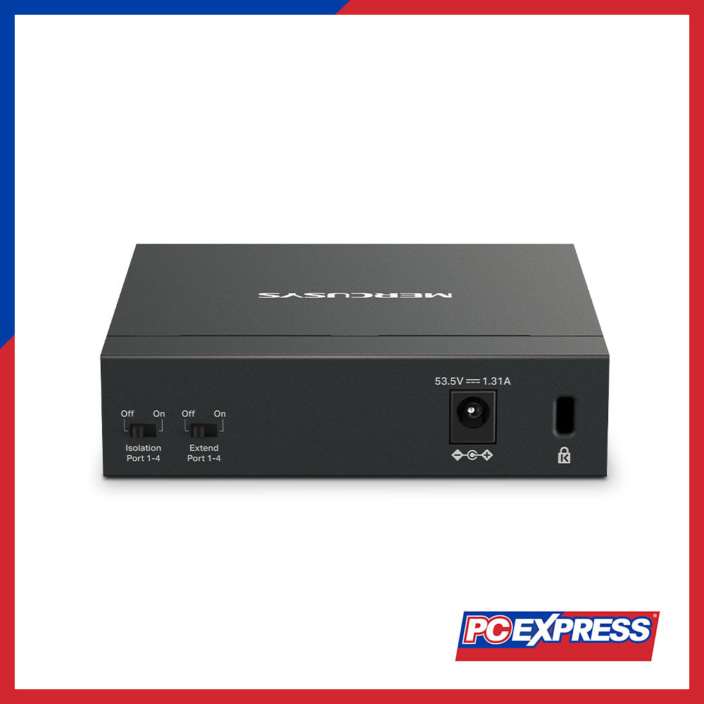 MERCUSYS MS105GP 5-Port Gigabit Desktop Switch with 4-Port PoE+ – PC ...