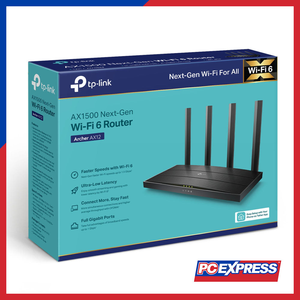TP-LINK Archer AX12 AX1500 Wi-Fi 6 Router - PC Express