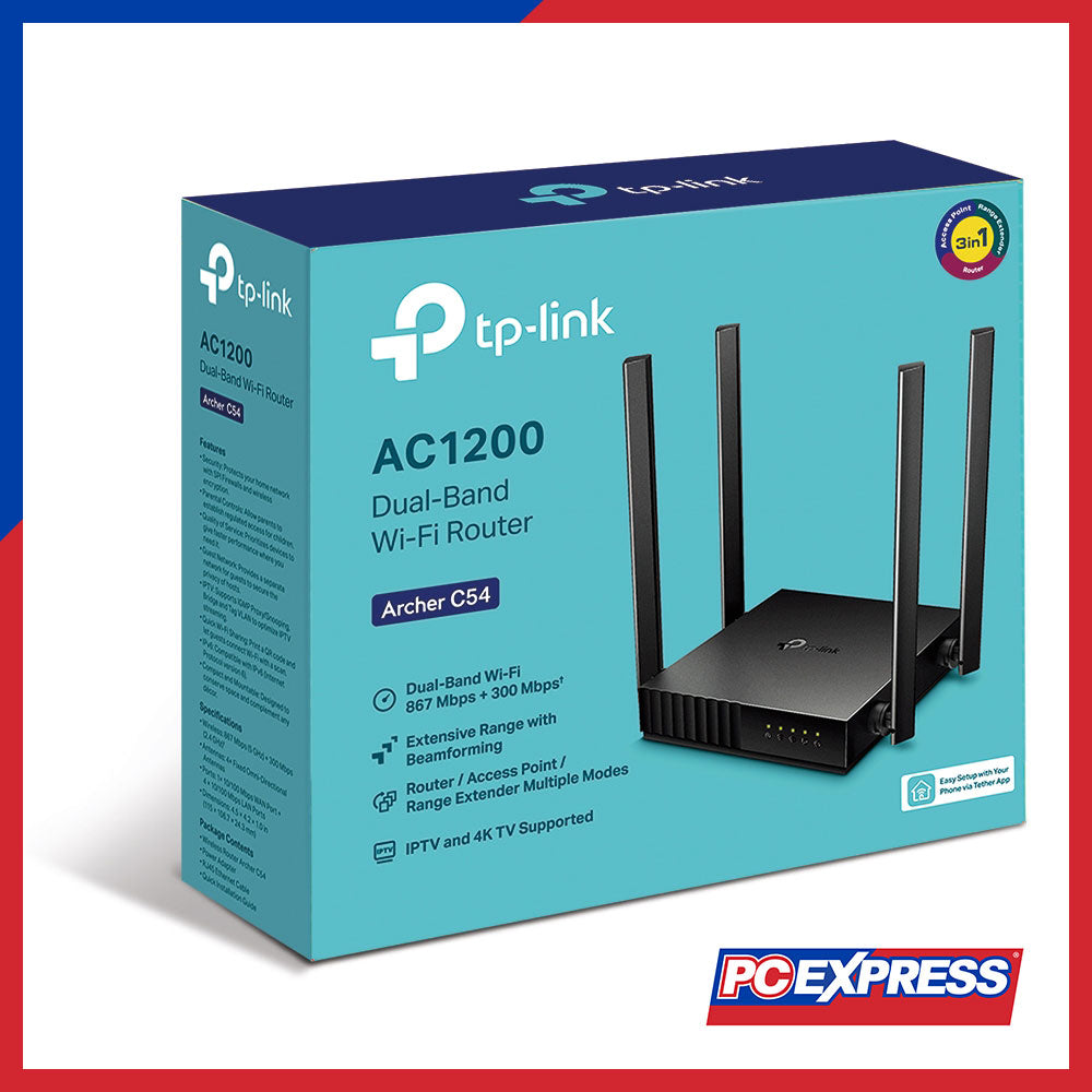 TP-LINK Archer C54 AC1200 Dual-Band WI-FI Router – PC Express