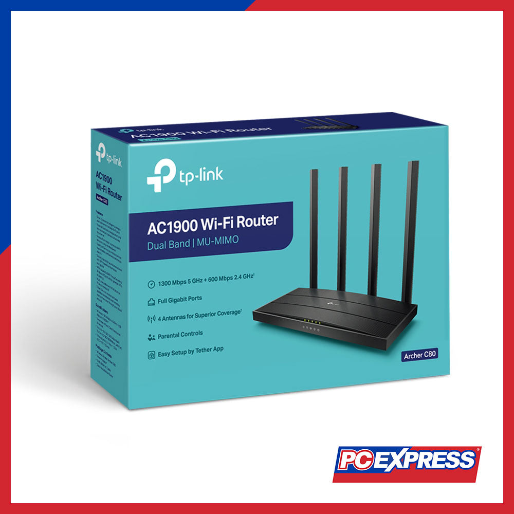 TP-LINK Archer C80 AC1900 Wireless MU-MIMO Wi-Fi Router - PC Express