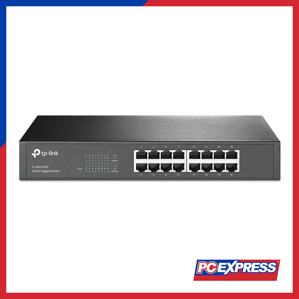 TP-LINK TL-SG1016D 16-Port Gigabit Desktop/Rackmount Switch - PC Express