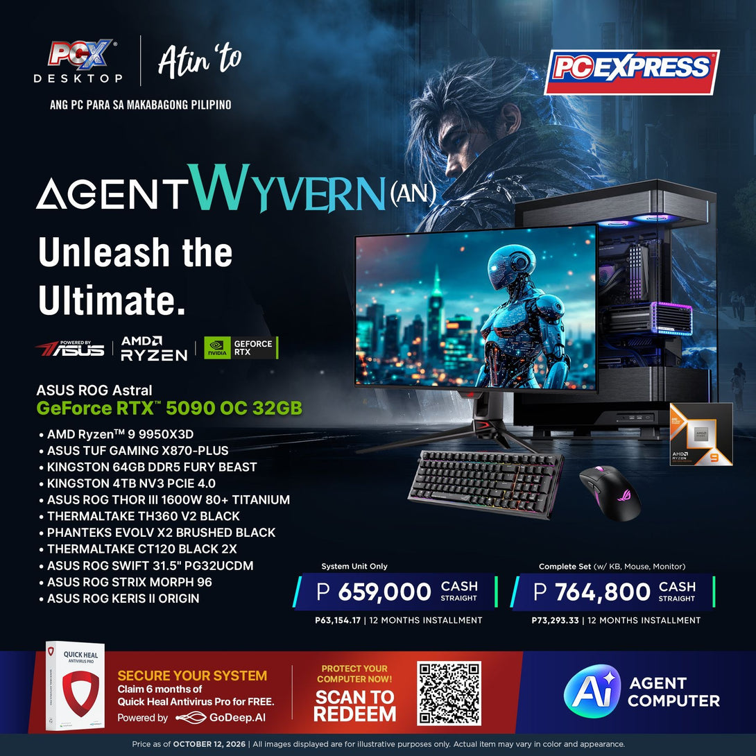 PCX GFH AGENT WYVERN (AN) GeForce RTX™ 5090 AMD Ryzen™ 9 Gaming Deskto ...