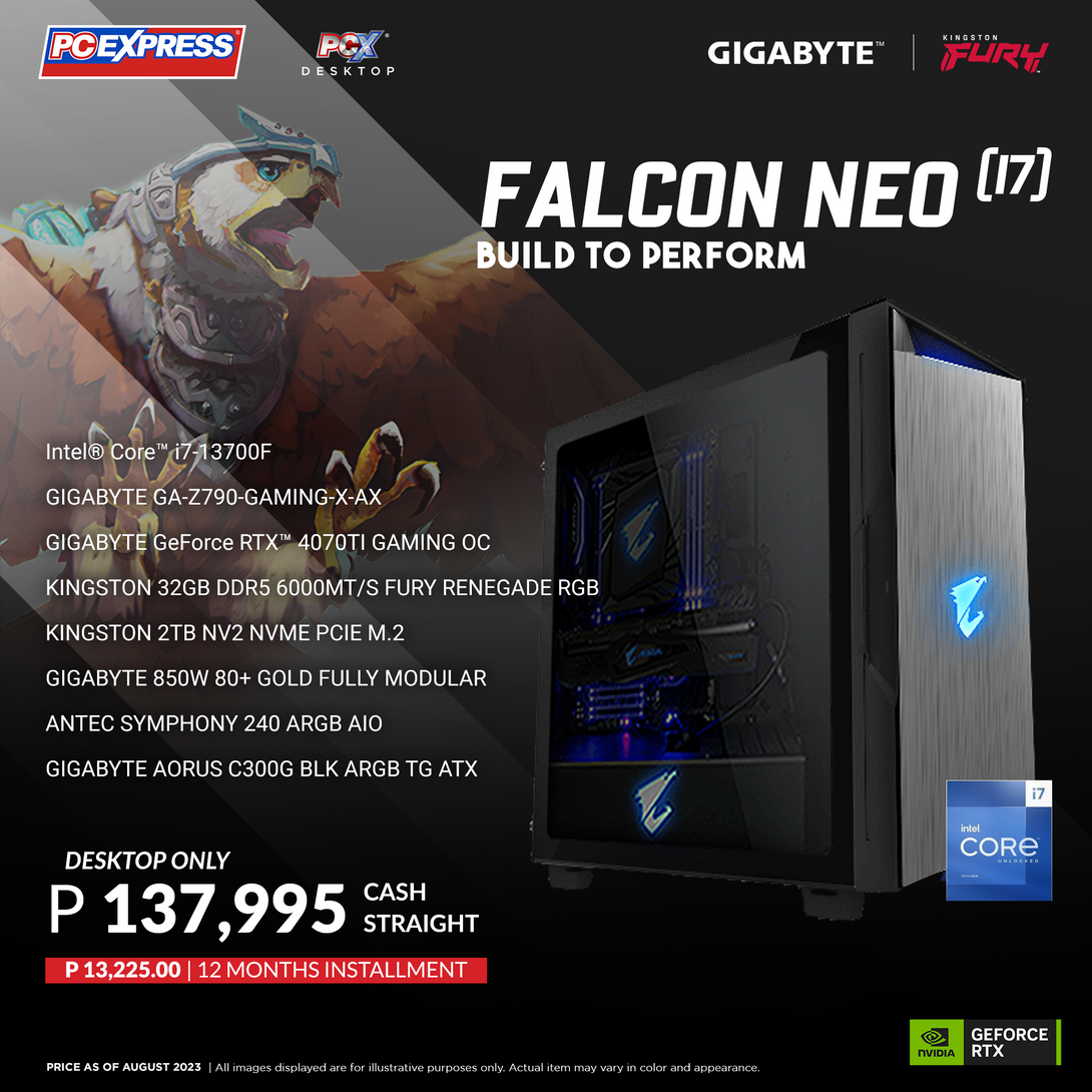 PCX GFH FALCON NEO (i7) GeForce RTX™ 4070 Ti Gaming Desktop - PC Express