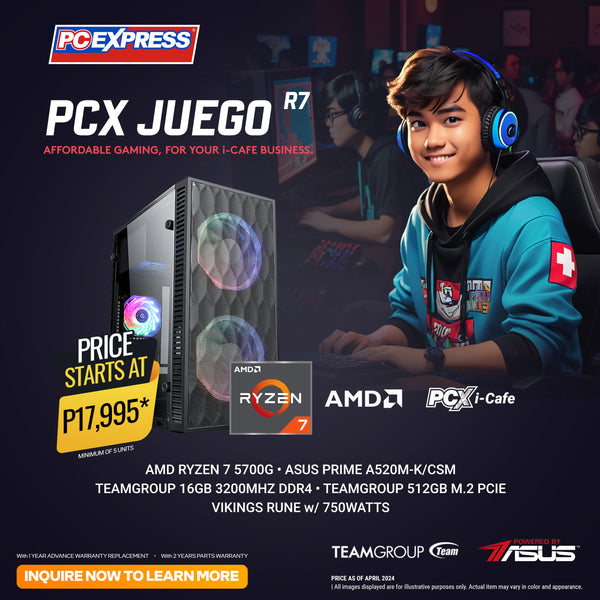 PCX GFH Juego R7 AMD Ryzen™ 7 Gaming Desktop - Powered by ASUS